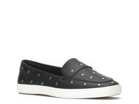 Square Toe Loafer Flat - Women's Black/Silver view