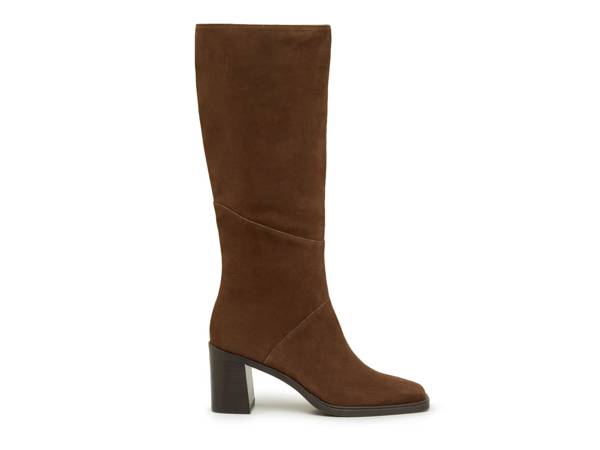 Featuring a brown tall boot from Dolce Vita.