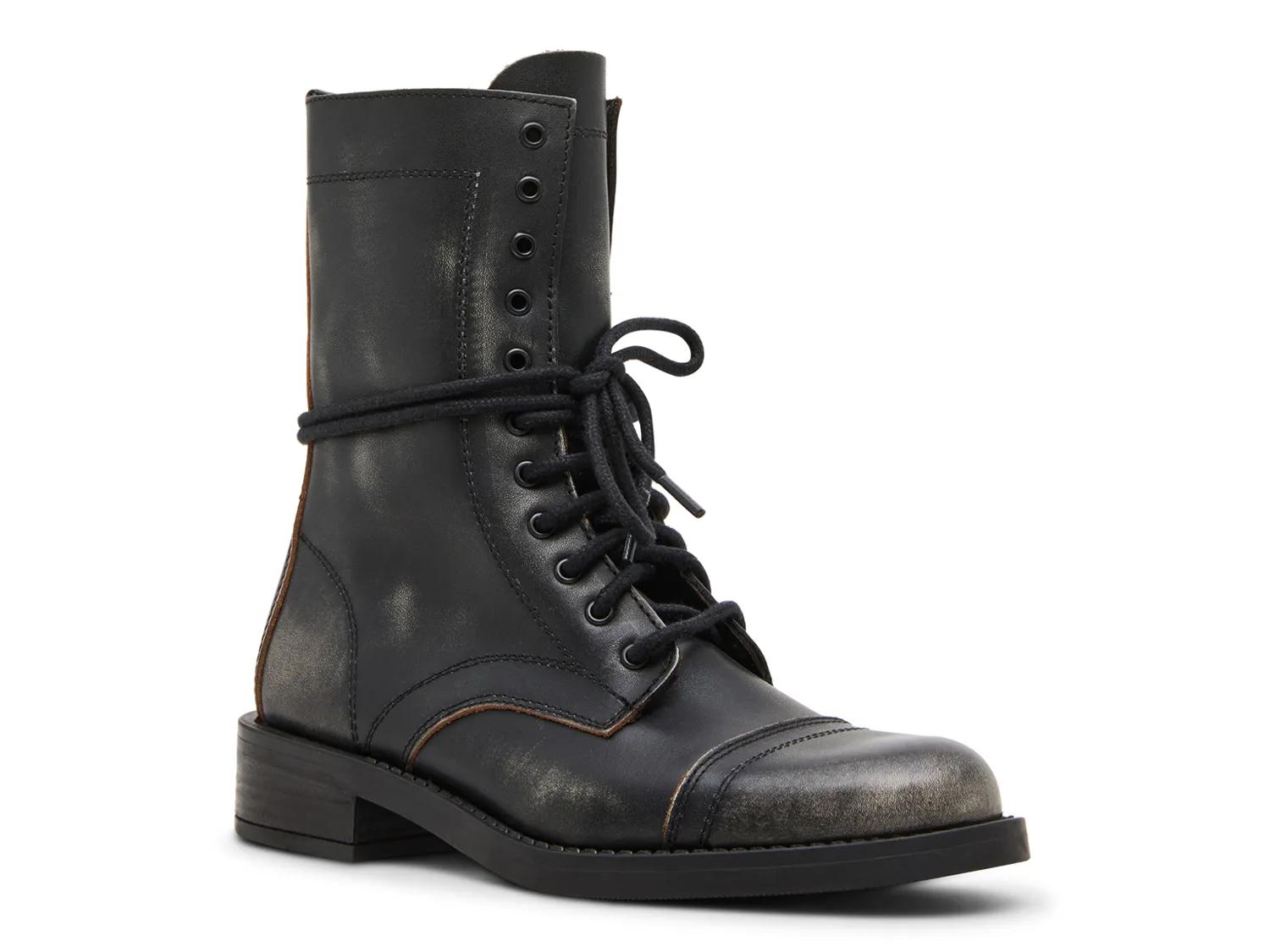 Steve Madden Yukon Combat Boot | Women's | Black | Size 6 | Boots