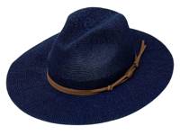 Packable Panama Hat Navy view