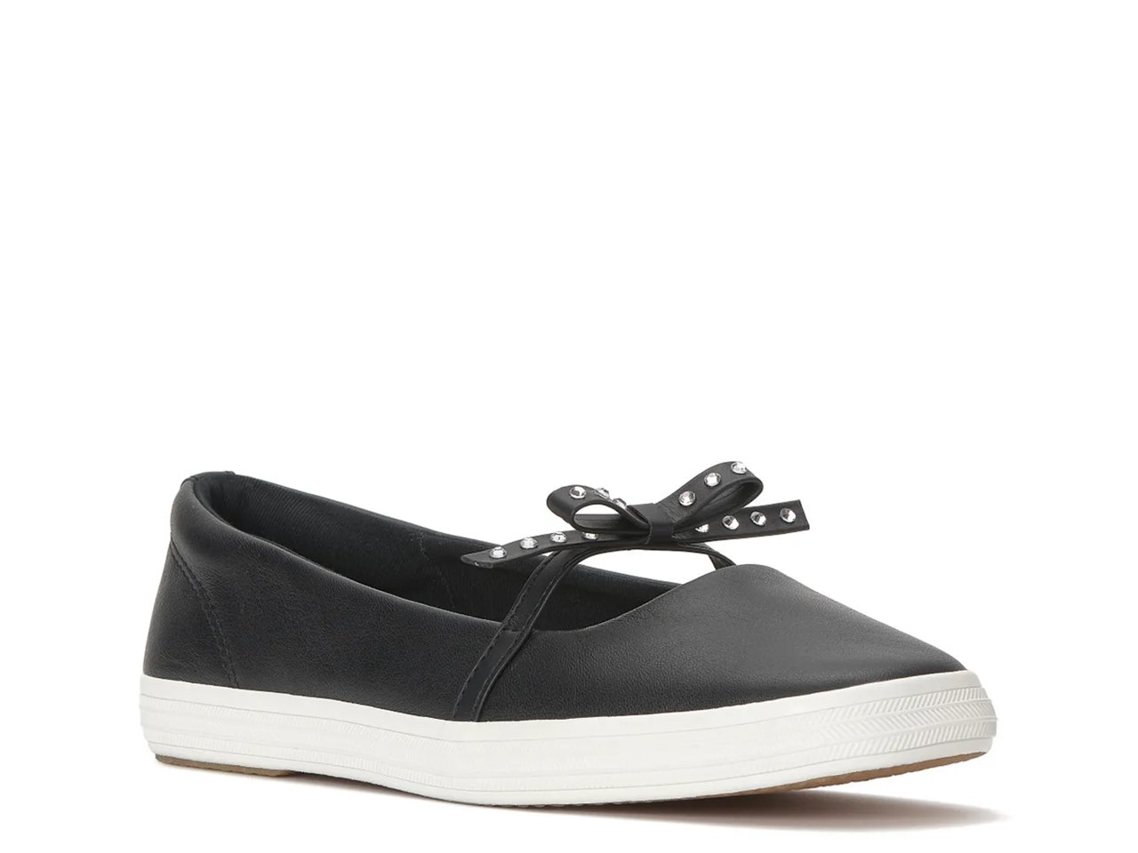 Square Toe Mini Bow Flat - Women's