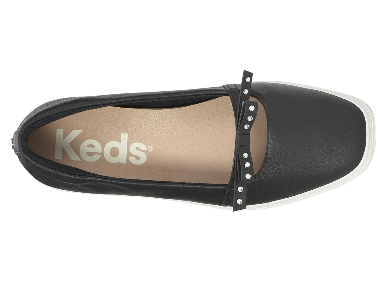 Square Toe Mini Bow Flat - Women's