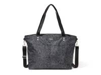 Carryall Laptop Tote Grey Floral Print view