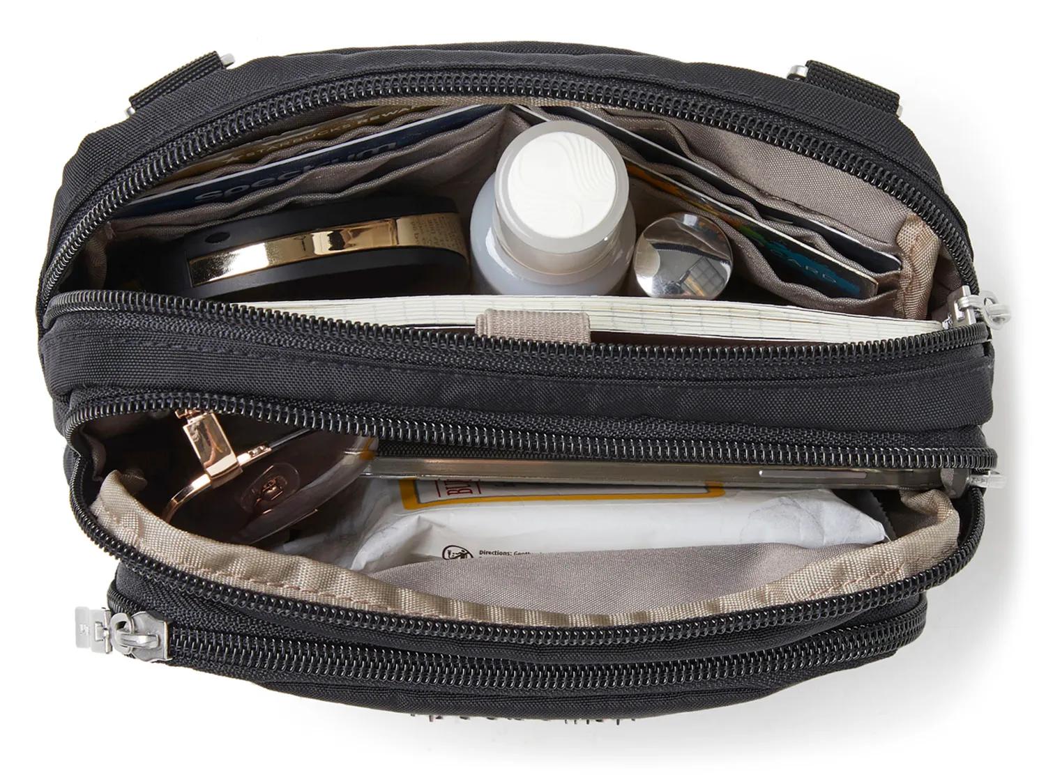 Triple Zip Crossbody