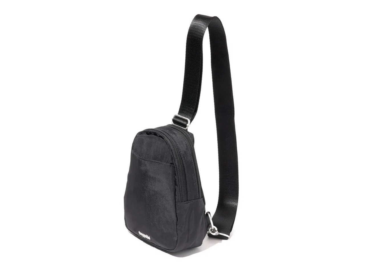 Double Zip Mini Sling Crossbody Bag