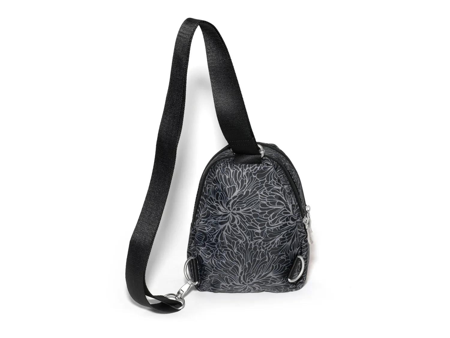 Double Zip Mini Sling Crossbody Bag