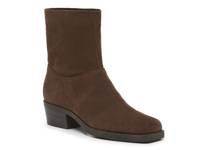 Robyn Bootie Dark Brown Suede view