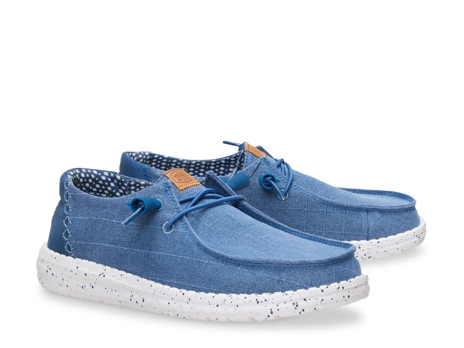 Wendy Chambray Grid Slip-On