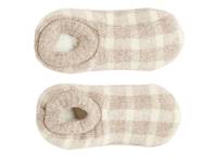 Buffalo Check Women's Slipper Socks Tan view