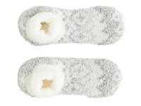 Roll Cuff Women's Slipper Socks Grey view