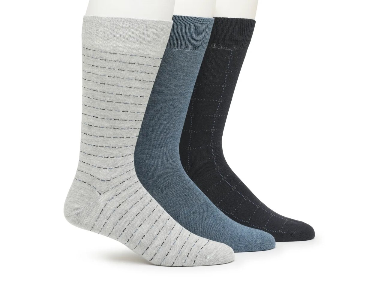 Plaid Dress Men's Crew Socks - 3 Pack