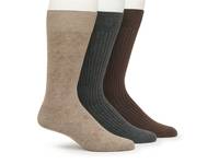 Textured Argyle Dress Men's Crew Socks - 3 Pack Multicolor view