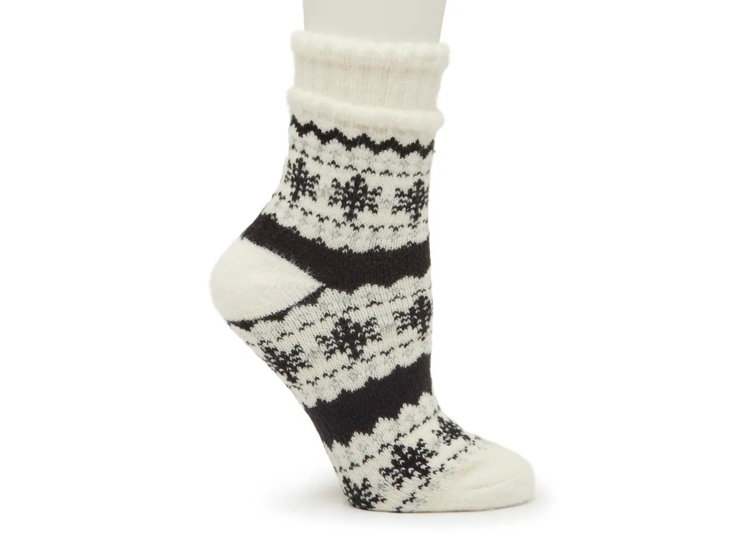 Fireside Snowflake Crew Socks In Purple