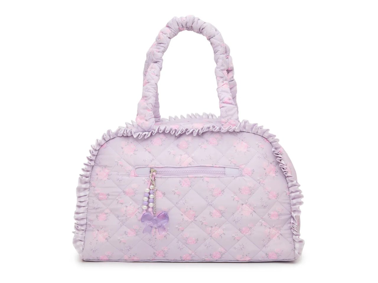 Floral Quilted Duffle Bag
