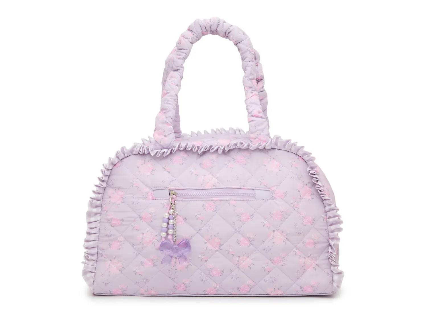 Floral Quilted Duffle Bag