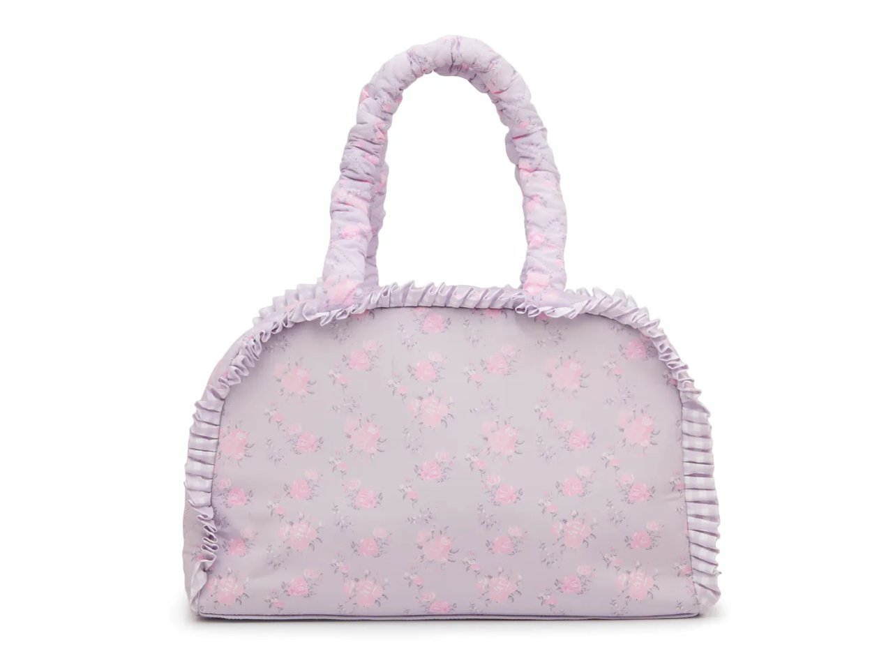 Floral Quilted Duffle Bag