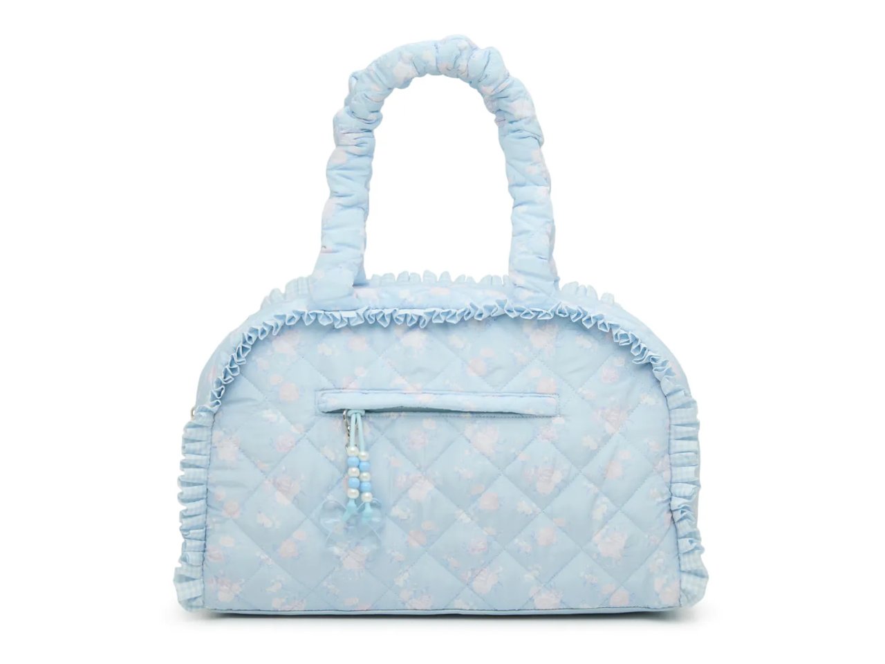 Floral Quilted Duffle Bag