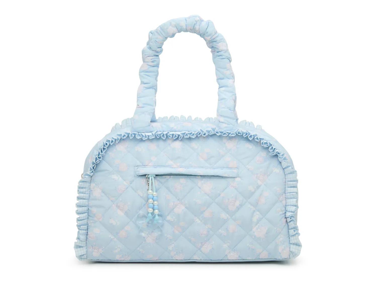 Floral Quilted Duffle Bag
