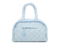 Floral Quilted Duffle Bag Light Blue view