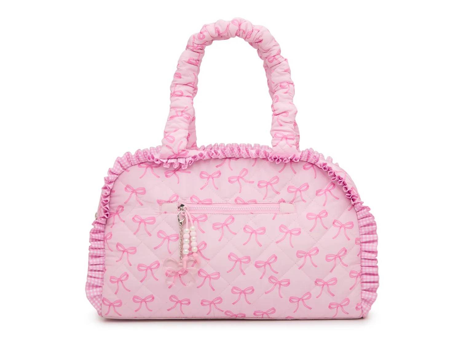 Bow Quilted Duffle Bag