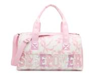 Sleepover Plush Ribbon Duffle Bag Cotton Candy view