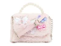 Butterfly Sherpa Pearl Mini Crossbody Light Pink view