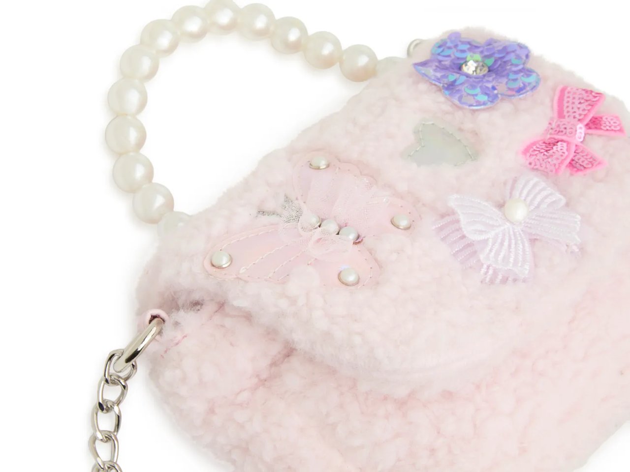 Butterfly Sherpa Pearl Mini Crossbody
