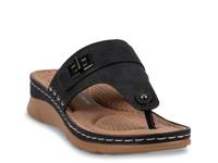 Arla Wedge Sandal Black view