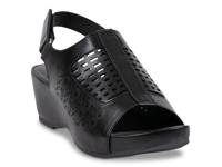 Mahina Wedge Sandal Black view