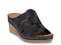 Monte Wedge Sandal Black view