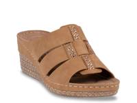 Monte Wedge Sandal Tan view