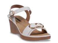Nava Wedge Sandal White view