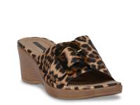 Teri Wedge Sandal Multicolor Leopard Print view