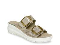 Mosaic II Wedge Sandal Platinum Leather view