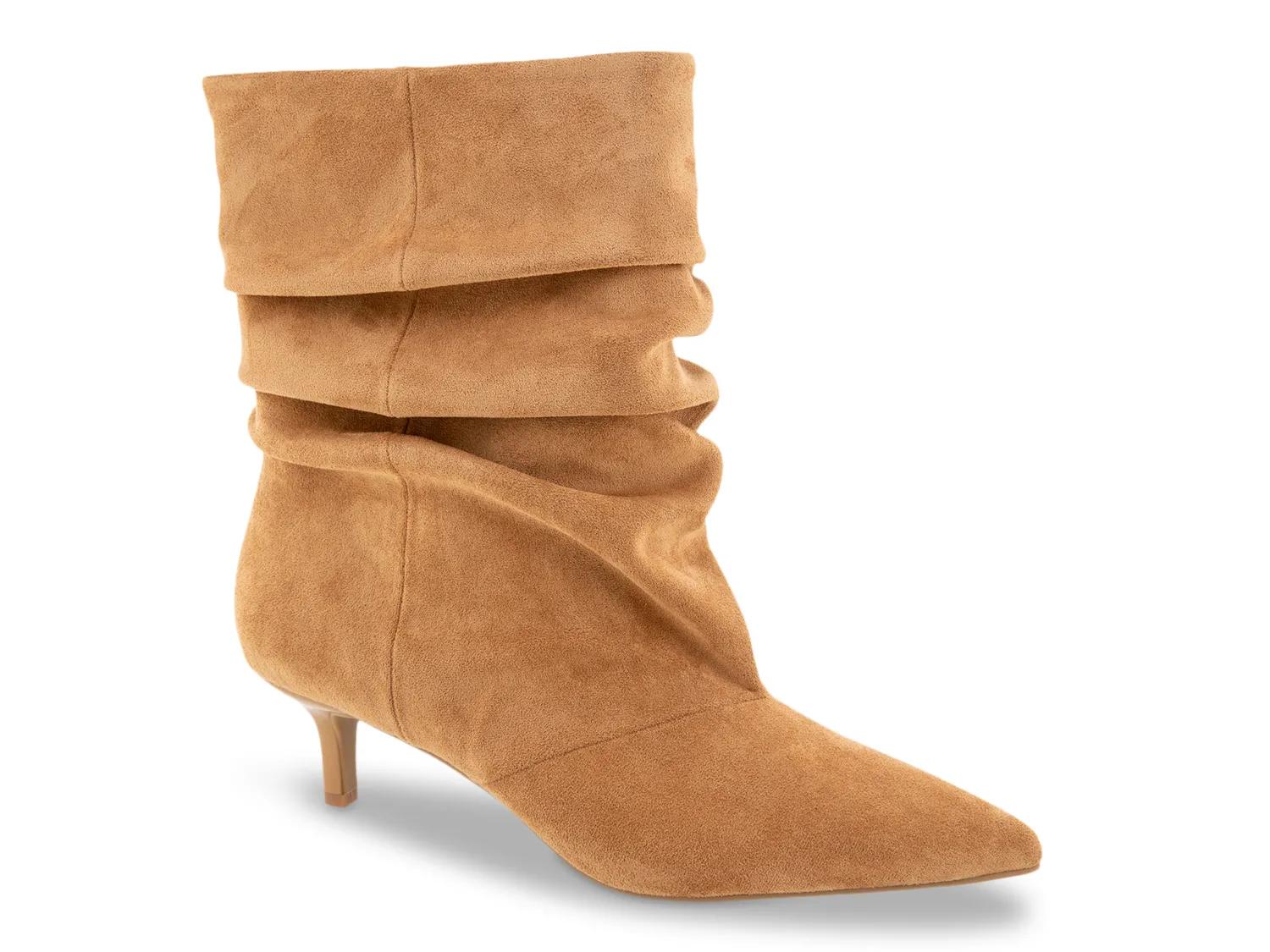 BCBG Dalles Bootie | Women's | Tan | Size 6.5 | Boots | Kitten | Slouch
