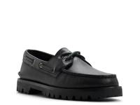 Authentic Original 2-Eye Lug Sole Boat Shoe Black view