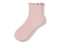 Ruffle Ankle Socks Light Pink view