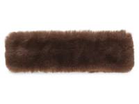 Faux Fur Headband Dark Brown view