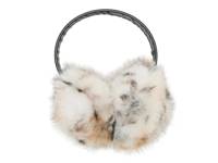 Faux Fur Earmuff Black/White Animal Print view