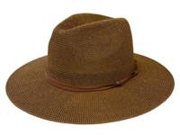 Packable Panama Hat Dark Tan view