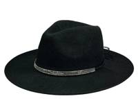 Packable Panama Hat Black view