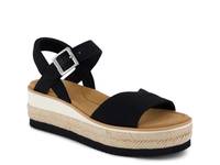 Erica Wedge Sandal Black view