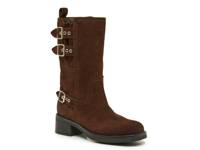 Mylee Moto Bootie Brown Suede view
