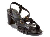 Dillon Sandal Black Snake Print Leather view