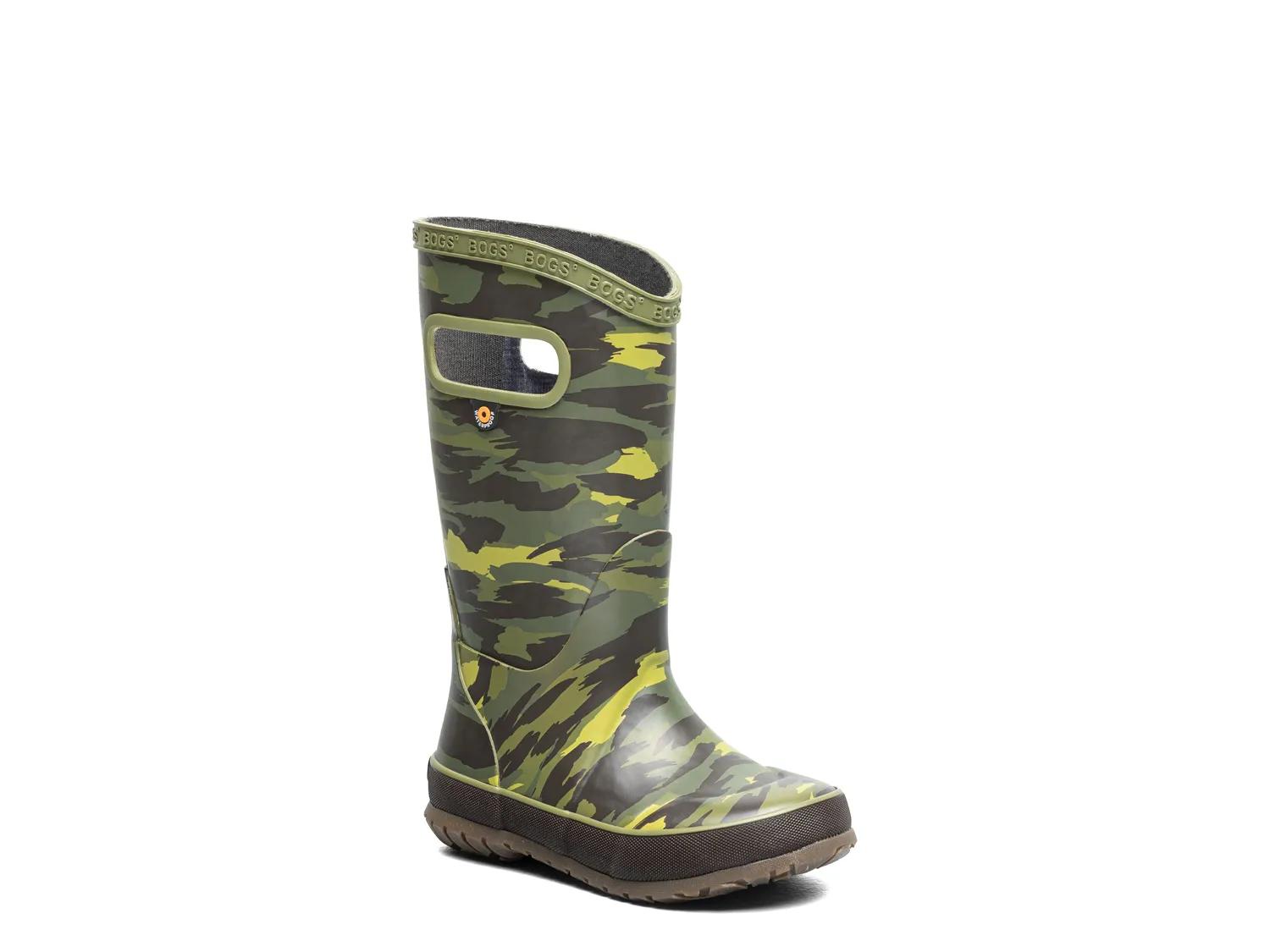Bogs Brush Camo Rain Boot Kids' In Green/multicolor