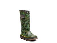 Tractor Time Rain Boot - Kids' Dark Green Multicolor view