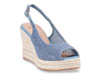 Bowery Espadrille Wedge Sandal Blue view
