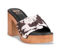 York Platform Sandal Cow Print view