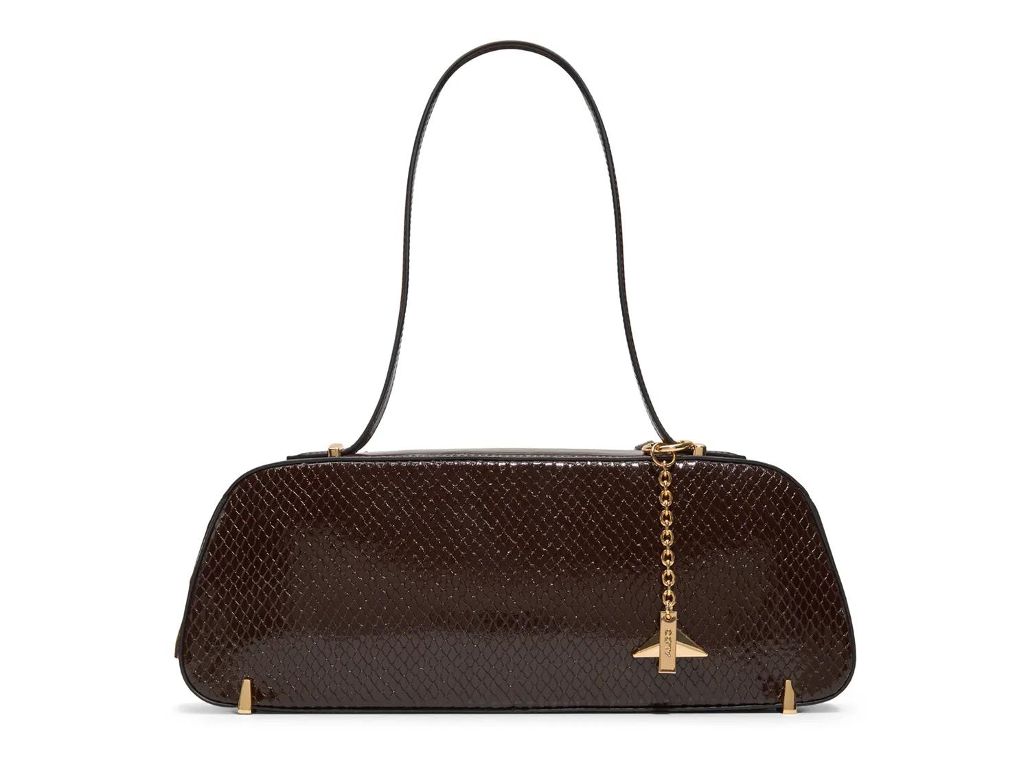 Aldo Thalelii Shoulder Bag In Dark Brown Snake Print
