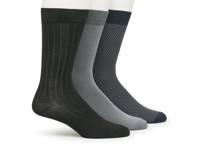 Pick Stitch Supersoft Men's Crew Socks - 3 Pack Blue/Multicolor view